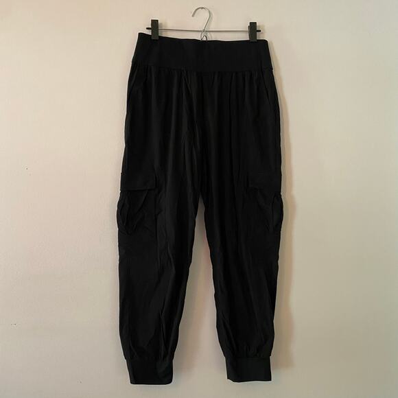 Anatomie Women's size Medium Black Jogger Pants Travel Cargo High Rise Stretch - Picture 1 of 10